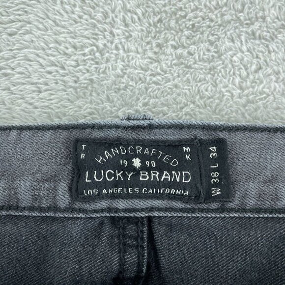Lucky Brand Mens Handcrafted Grey Jeans W38 L34 3198 - Picture 4 of 10